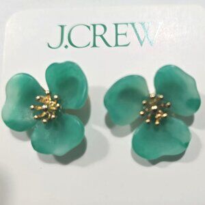 J Crew Factory Flower Stud Earrings